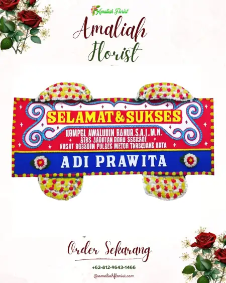 Papan Bunga Ucapan Selamat Pasar Belakang
